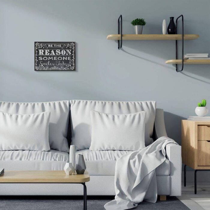 11 in. x 14 in. "Black and White Inspirational Word Chalk Drawing" by ALI Chris Framed Wall Art